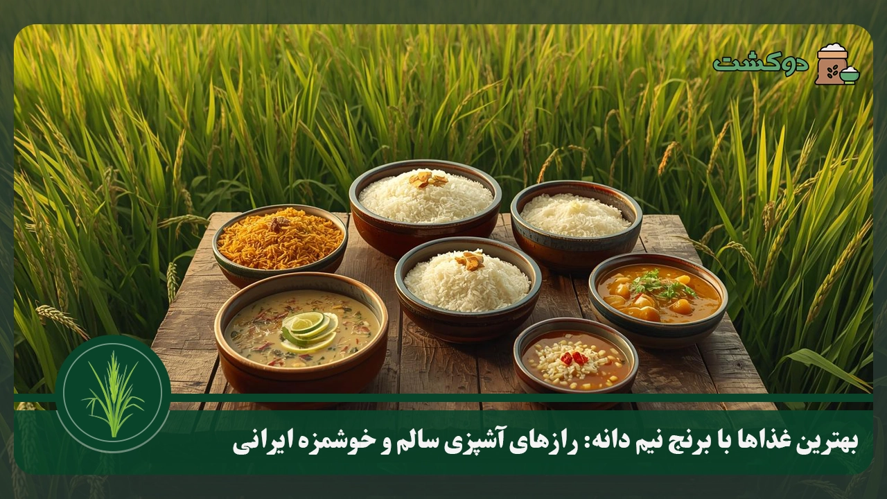 بهترین غذاها با برنج نیم دانه